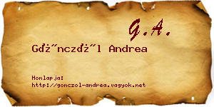 Gönczöl Andrea névjegykártya